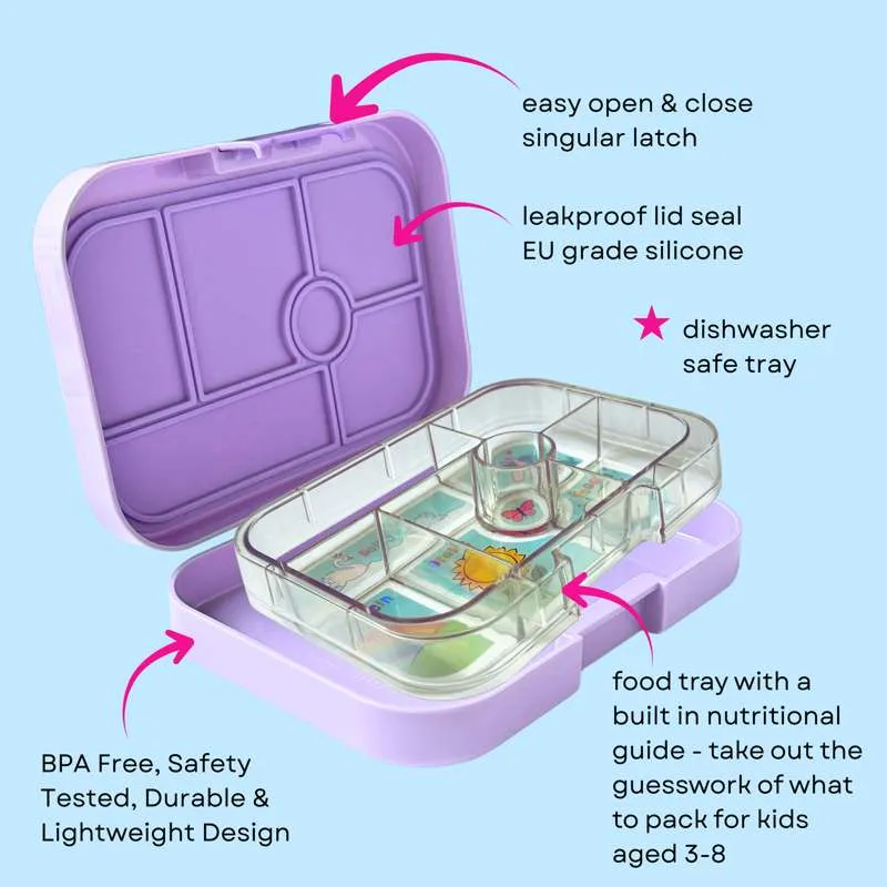 Yumbox Matboks - Original - 6 rom - Lavendel Lilla/Unicorn