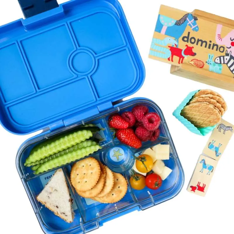 Yumbox Matboks - Original - 6 rom - Surf Blue/Rocket