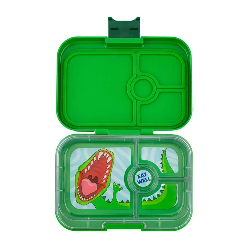 Yumbox Matboks - Panino - 4 rom - Jurassic Green/Dinosaur