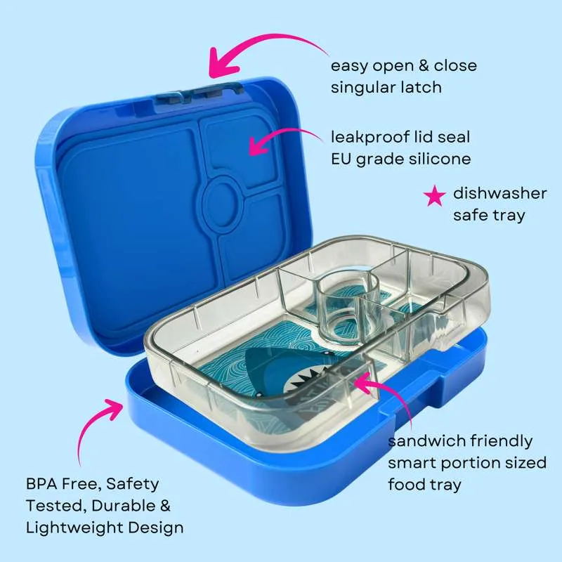Yumbox Matboks - Panino - 4 rom - Surf Blue/Shark