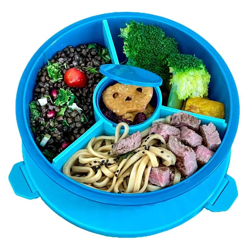 Yumbox Matboks - Poke Love Bowl - 4 rom - Lagoon Blue