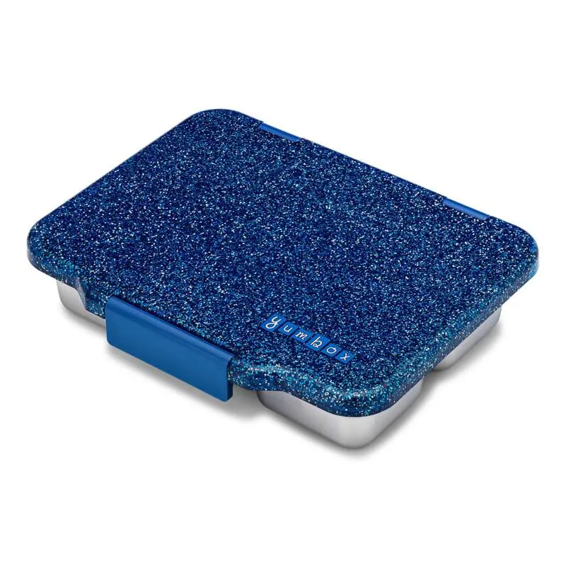 Yumbox Matboks - Presto Rustfritt Stål - 4 rom - Twilight Blue Glitter