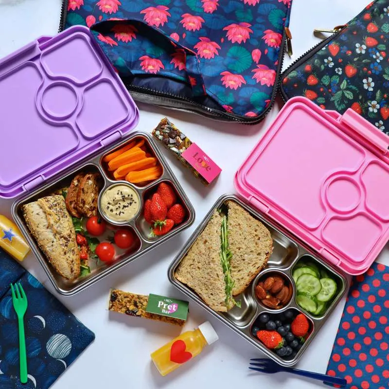 Yumbox Matboks - Presto Rustfritt Stål - 4 rom - Pomme Grønn