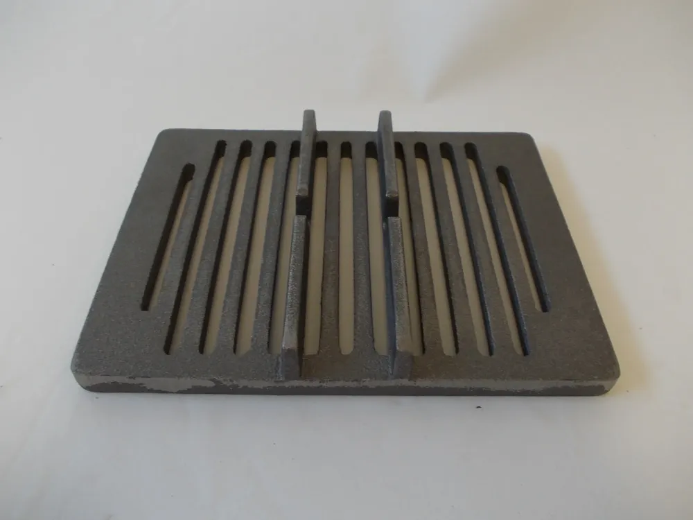 Ovn rist 20 x 26 cm med en dobbel bro, peis rust brannramme