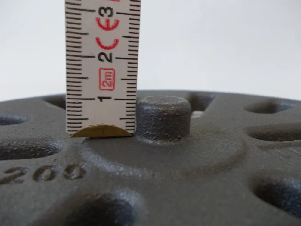Rüttel rist rundt 17,5 cm ovn rust støpt rist ild rust