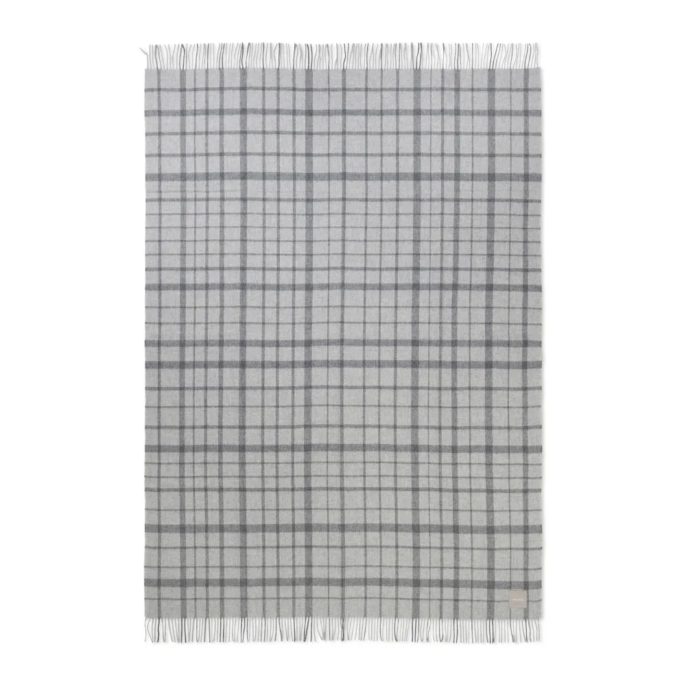 Alpakkapledd Tweed Grey