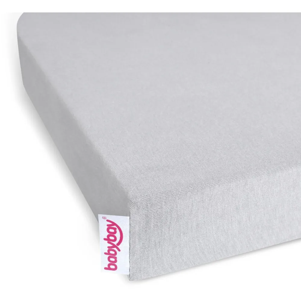 babybay® Soft Grey Jersey Cover Deluxe Ark 2-Pakning Original